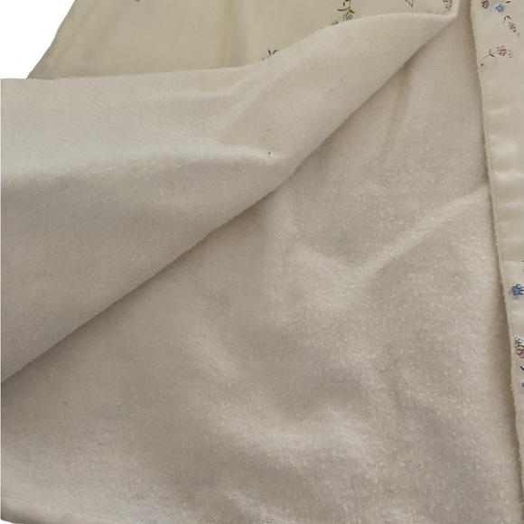 Vintage 70s Baby’s unisex dressing gown robe house coat & blanket bunny print - Picture 7 of 12